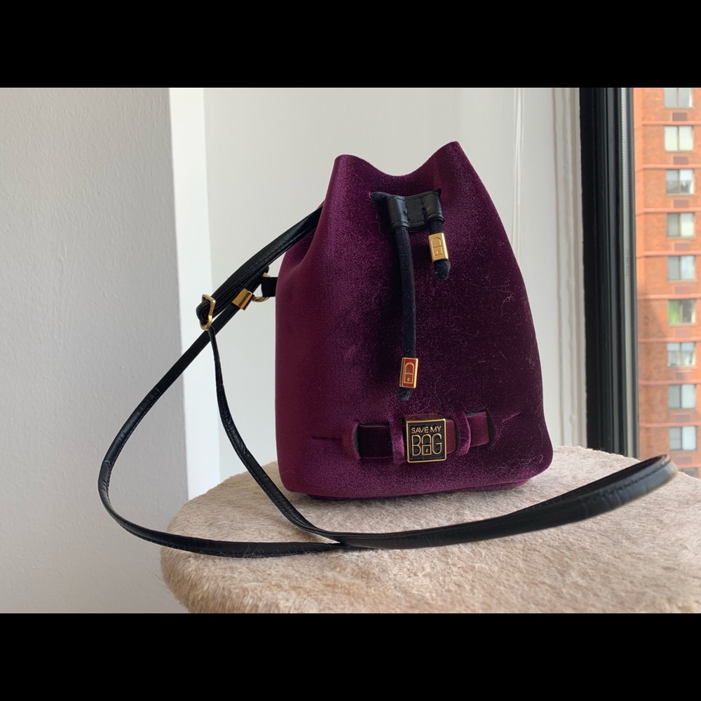 Save My Bag Handmade in Italy Velvet Bucket Bag